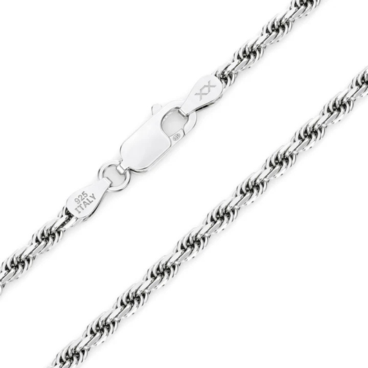 Rope Link Silver Chain