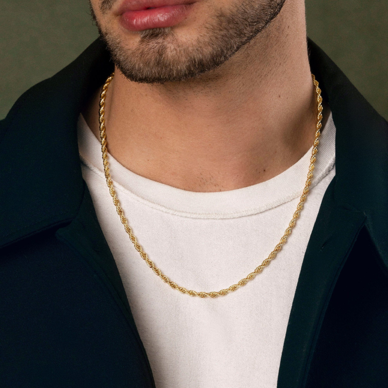 Rope Link Gold Chain