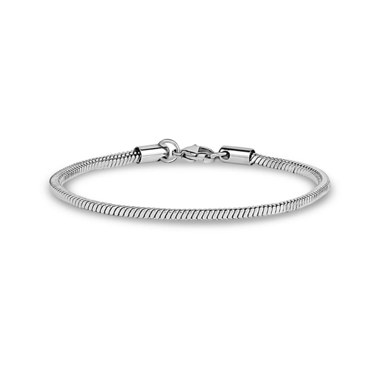 Snake Link Silver Bracelet