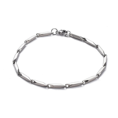 Bar Link Silver Bracelet