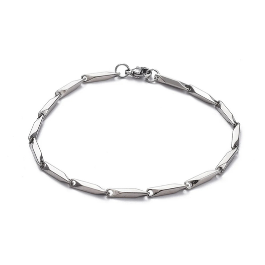 Bar Link Silver Bracelet
