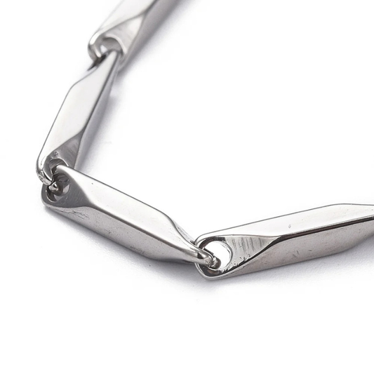 Bar Link Silver Bracelet