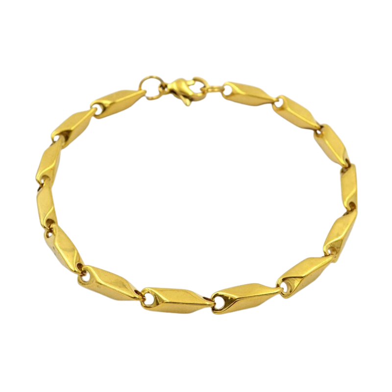 Bar Link Gold Bracelet