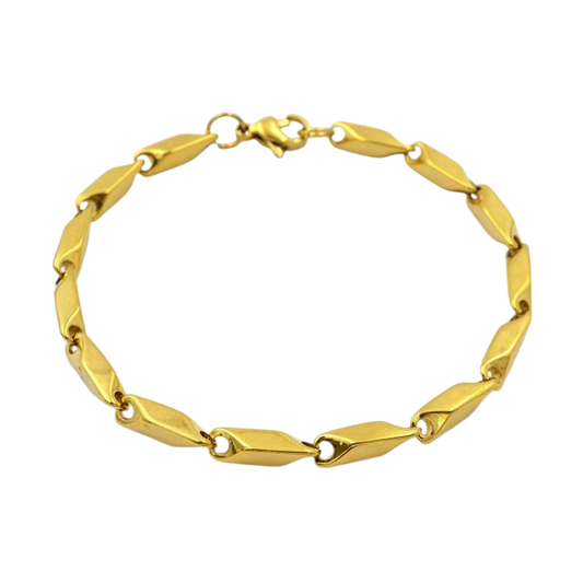 Bar Link Gold Bracelet