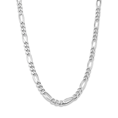 Figaro Link Silver Chain