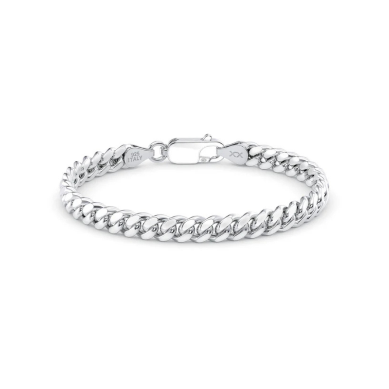 Cuban Link Silver Bracelet