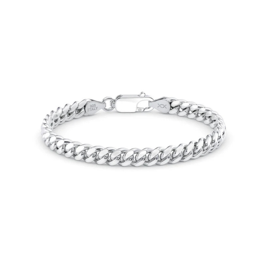 Cuban Link Silver Bracelet