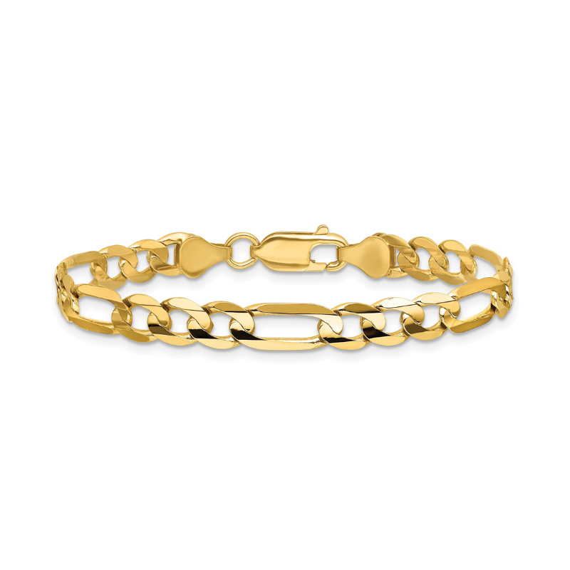 Figaro Link Gold Bracelet