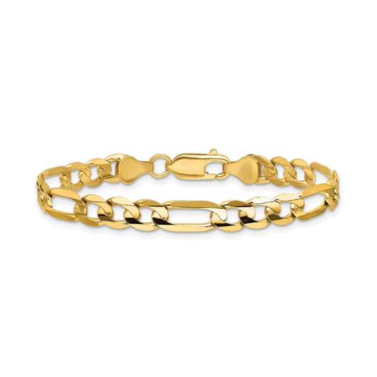 Figaro Link Gold Bracelet