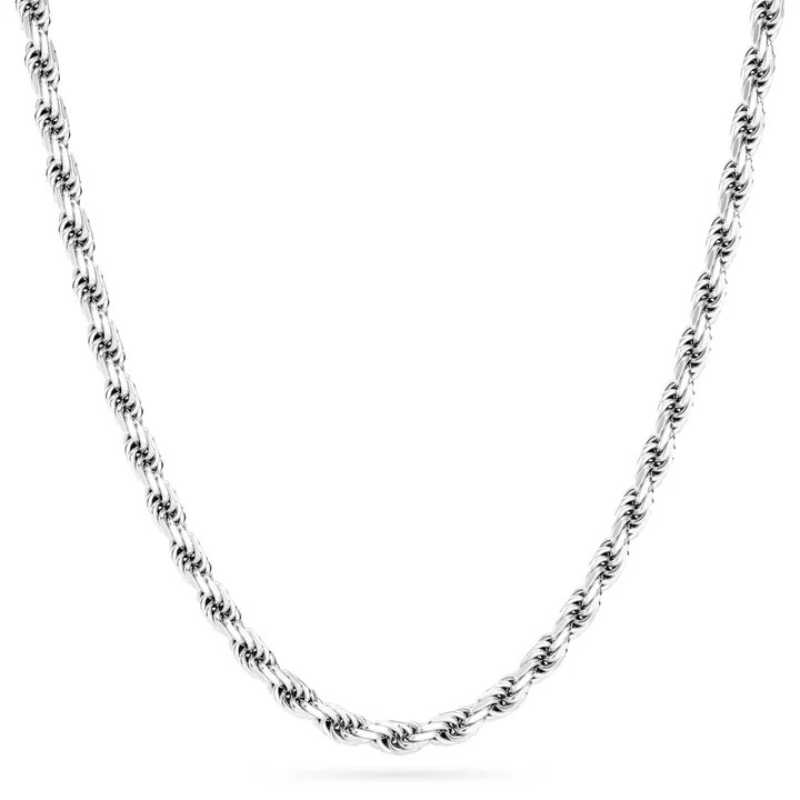 Rope Link Silver Chain