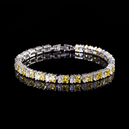 Golden Luxe Ice Tennis Bracelet