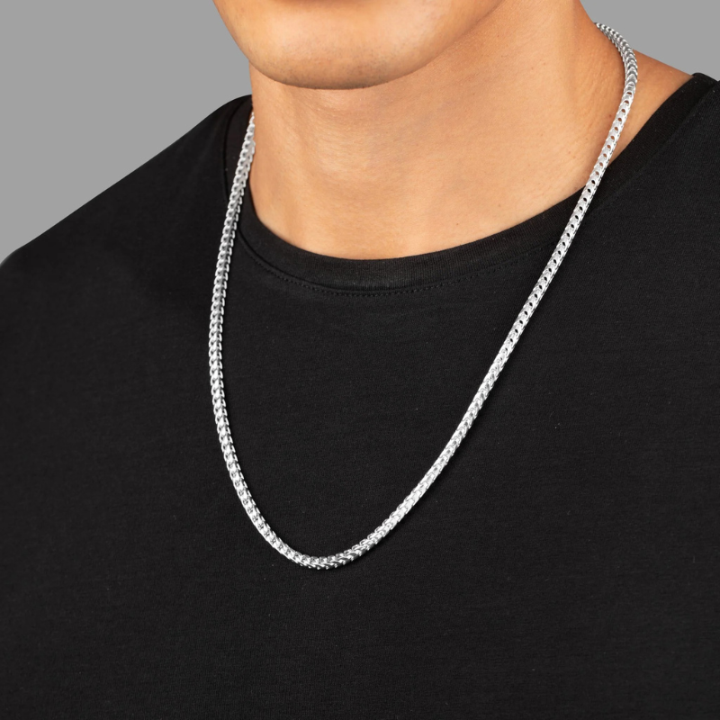 Franco Link Silver Chain