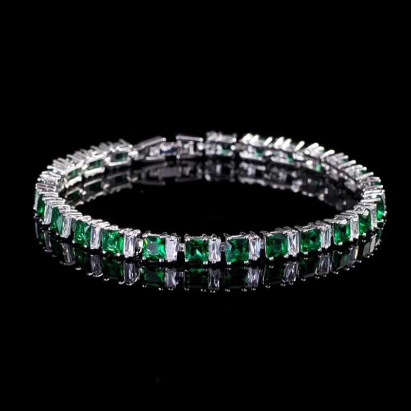 Emerald Luxe Ice Tennis Bracelet