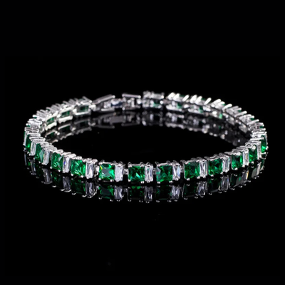 Emerald Luxe Ice Tennis Bracelet