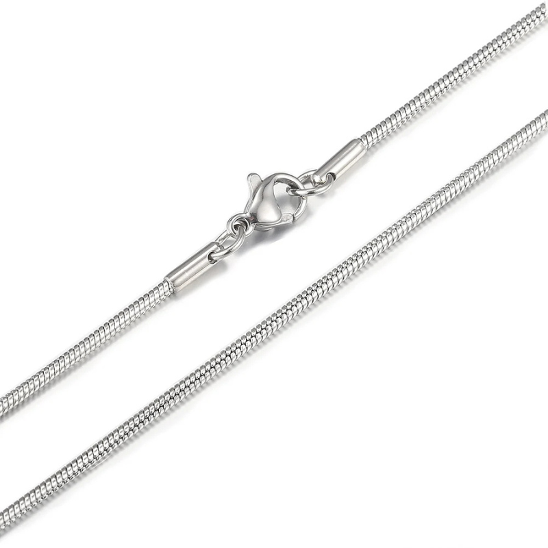 Snake Link Silver Chain