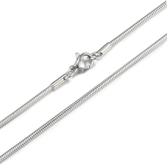 Snake Link Silver Chain