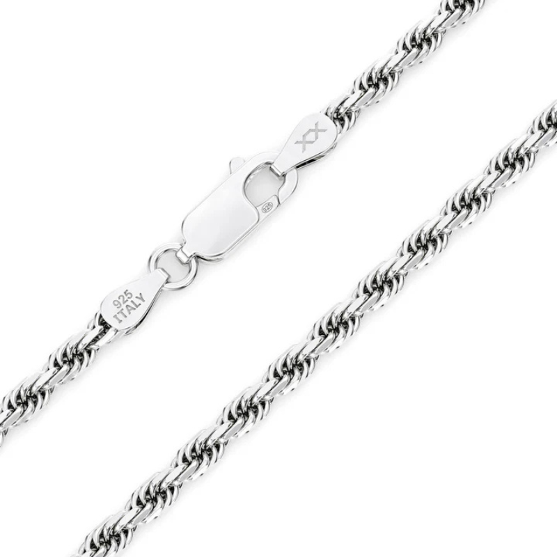 Twisted Rope Silver Bracelet