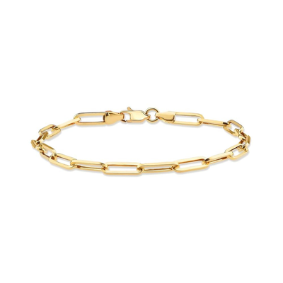 Paper Clip Gold Bracelet