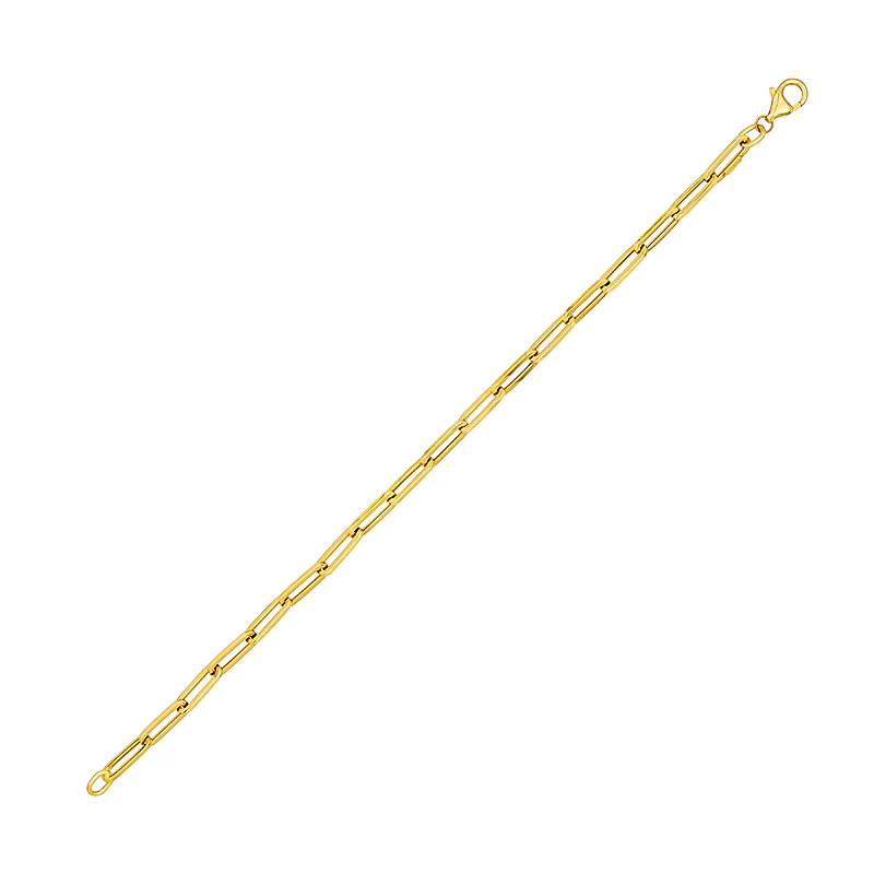 Paper Clip Gold Bracelet