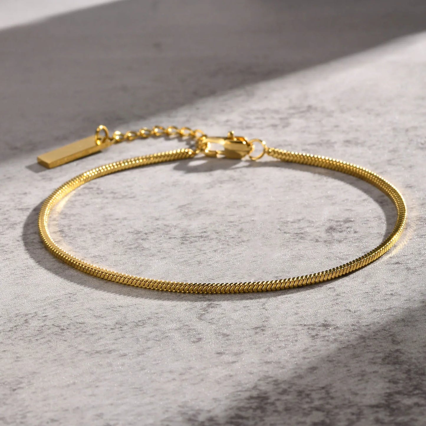 Snake Link Gold Bracelet