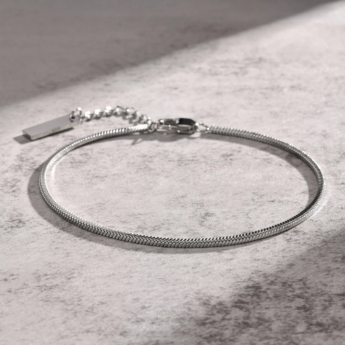 Snake Link Silver Bracelet