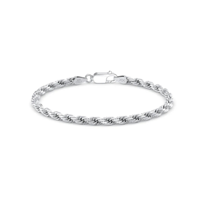 Twisted Rope Silver Bracelet