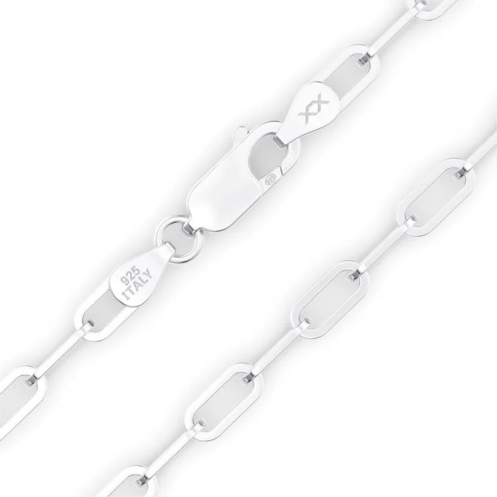 Paper Clip Silver Bracelet