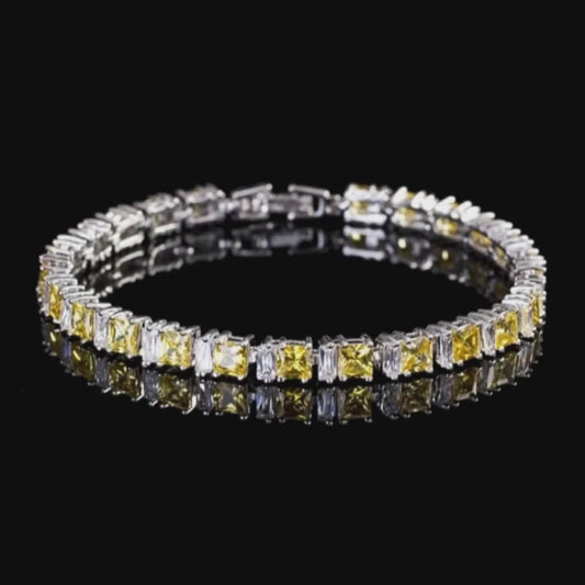 Golden Luxe Ice Tennis Bracelet